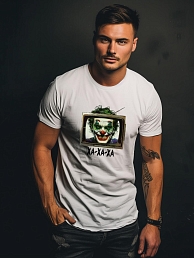 Мужская футболка Print014 Белая
